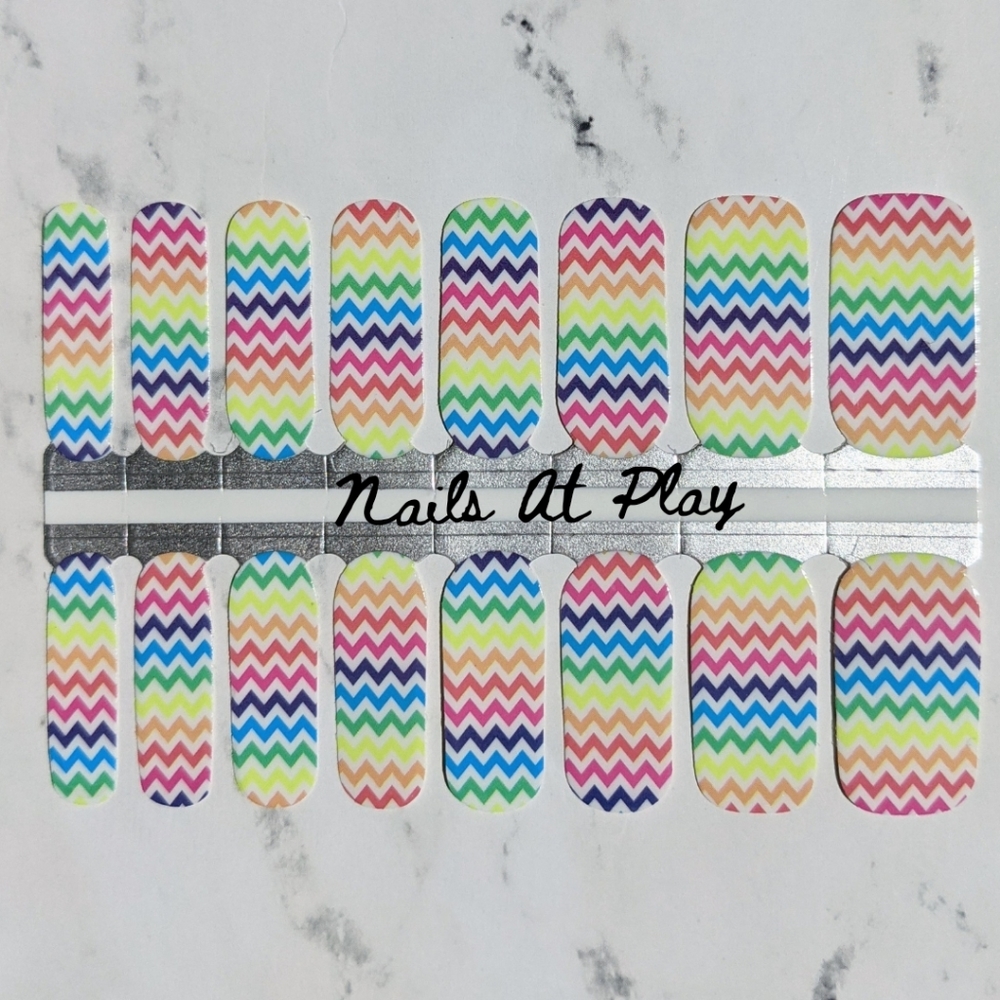 5 for $15 Nail Wraps- Rainbow Blitz